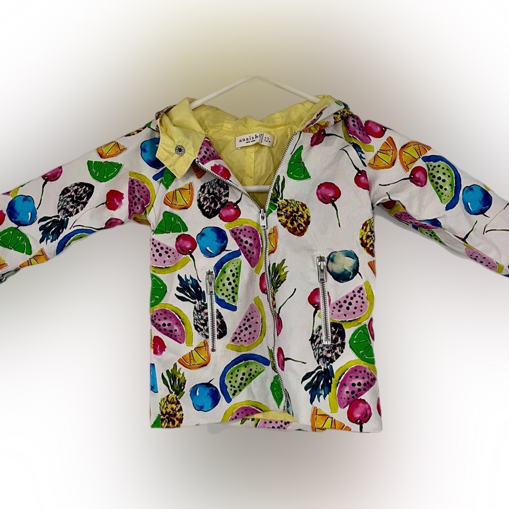 anais & i New York - Kid’s 12m Fruit-Print Hooded Zip Jacket - Multicolor